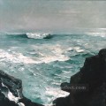 Cannon Rock Realismo pintor marino Winslow Homer